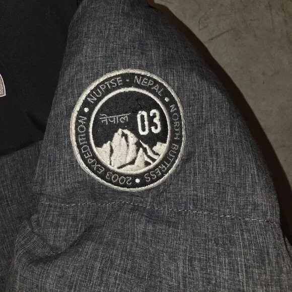 THE NORTH FACE NUPTSE 700 Pro XXL Vtg 2003 Retro 96 Grey Black Down Puffer Coat